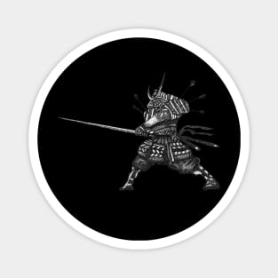 Traditional Japanese Samurai Warrior Fight Pose Magnet